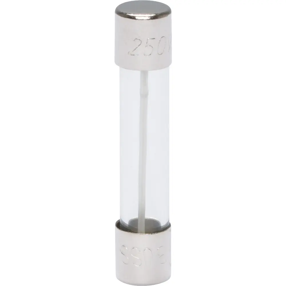 10 A 1/4 in. x 1-1/4 in., Fast-Acting Glass Tube Fuse, 250 VAC/32 VDC