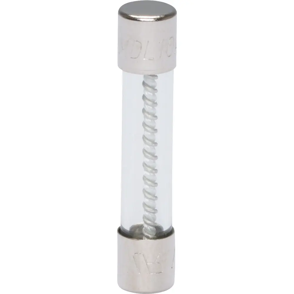 10 A 1/4 in. x 1-1/4 in., Time-Delay Glass Tube Fuse, 32 VAC