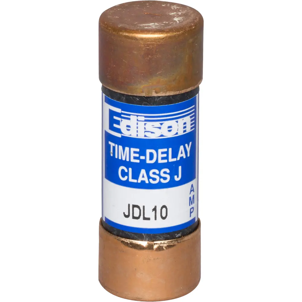 10 A Class J Time-Delay Fuse, Dual-Element, 600 VAC