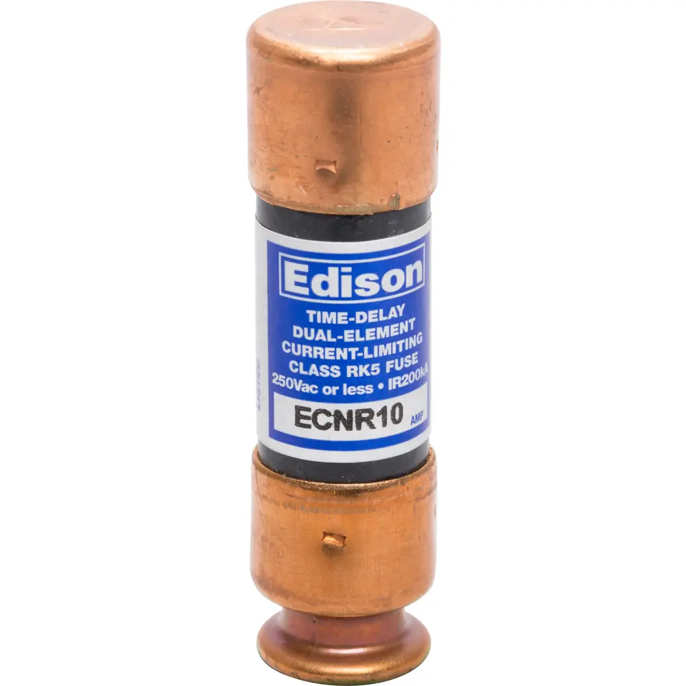 10 A Class RK5 Time-Delay Fuse, Dual-Element, 250 VAC/125 VDC