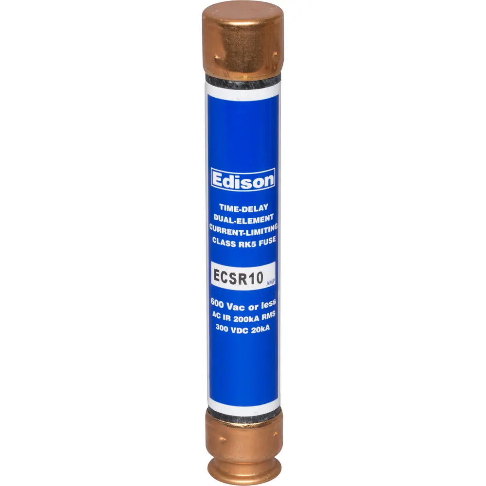 10 A Class RK5 Time-Delay Fuse, Dual-Element, 600 VAC/300 VDC