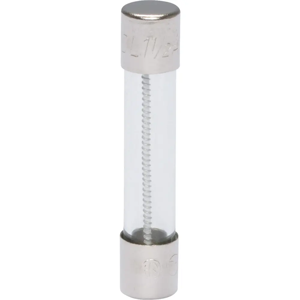 1-1/2 A 1/4 in. x 1-1/4 in., Time-Delay Glass Tube Fuse, 250 VAC