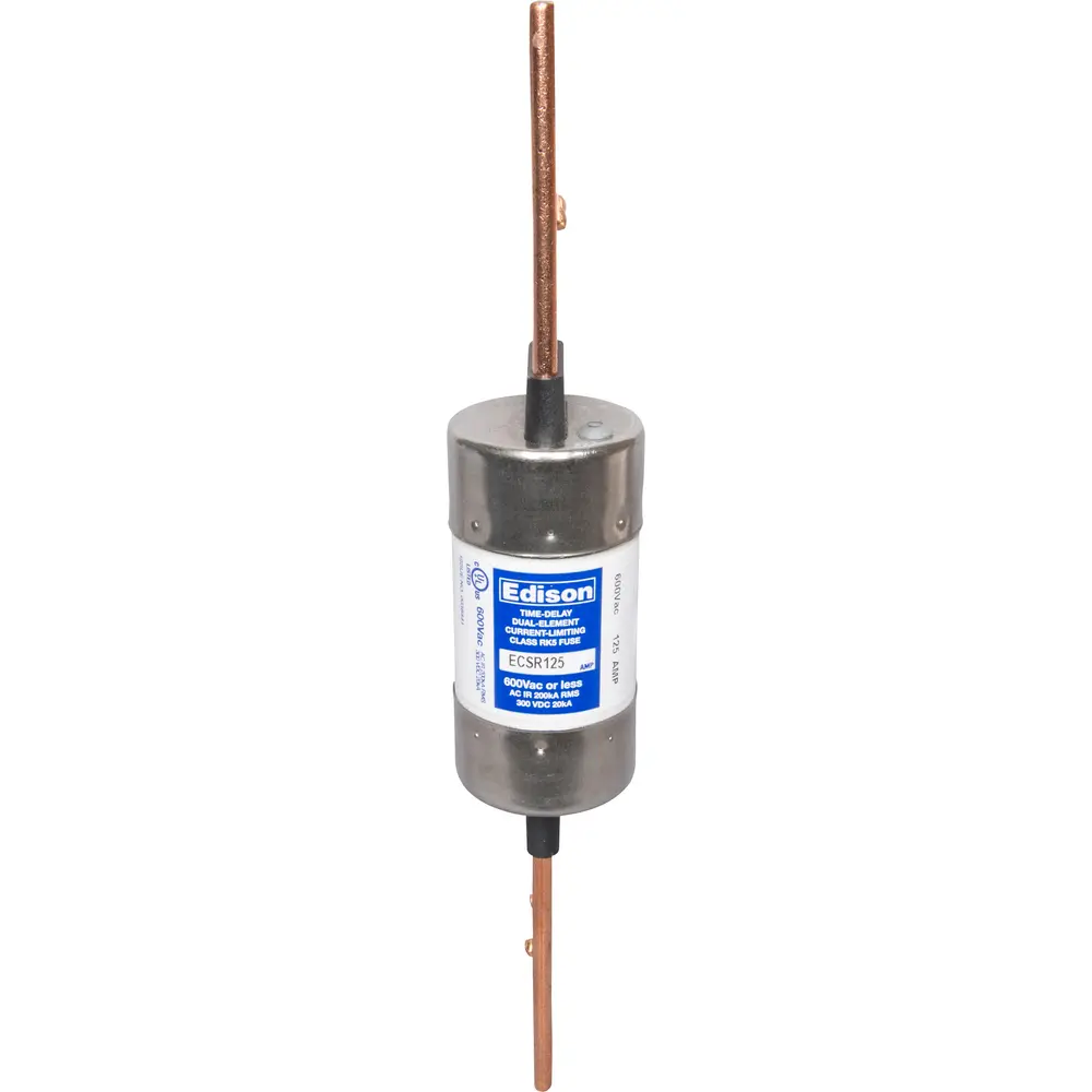 125 A Class RK5 Time-Delay Fuse, Dual-Element, 600 VAC/300 VDC