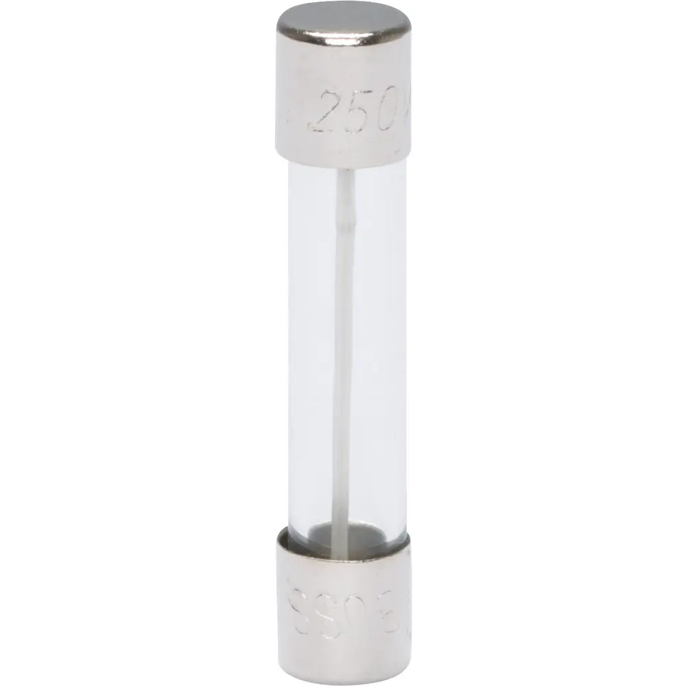 12 A 1/4 in. x 1-1/4 in., Fast-Acting Glass Tube Fuse, 250 VAC/32 VDC 1 12 A 1/4 in. x 1-1/4 in., Fast-Acting Glass Tube Fuse, 250 VAC/32 VDC
