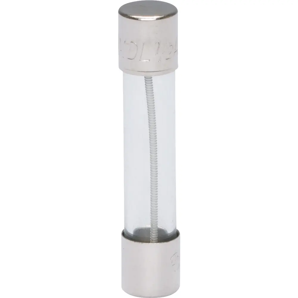 1/2 A 1/4 in. x 1-1/4 in., Time-Delay Glass Tube Fuse, 250 VAC