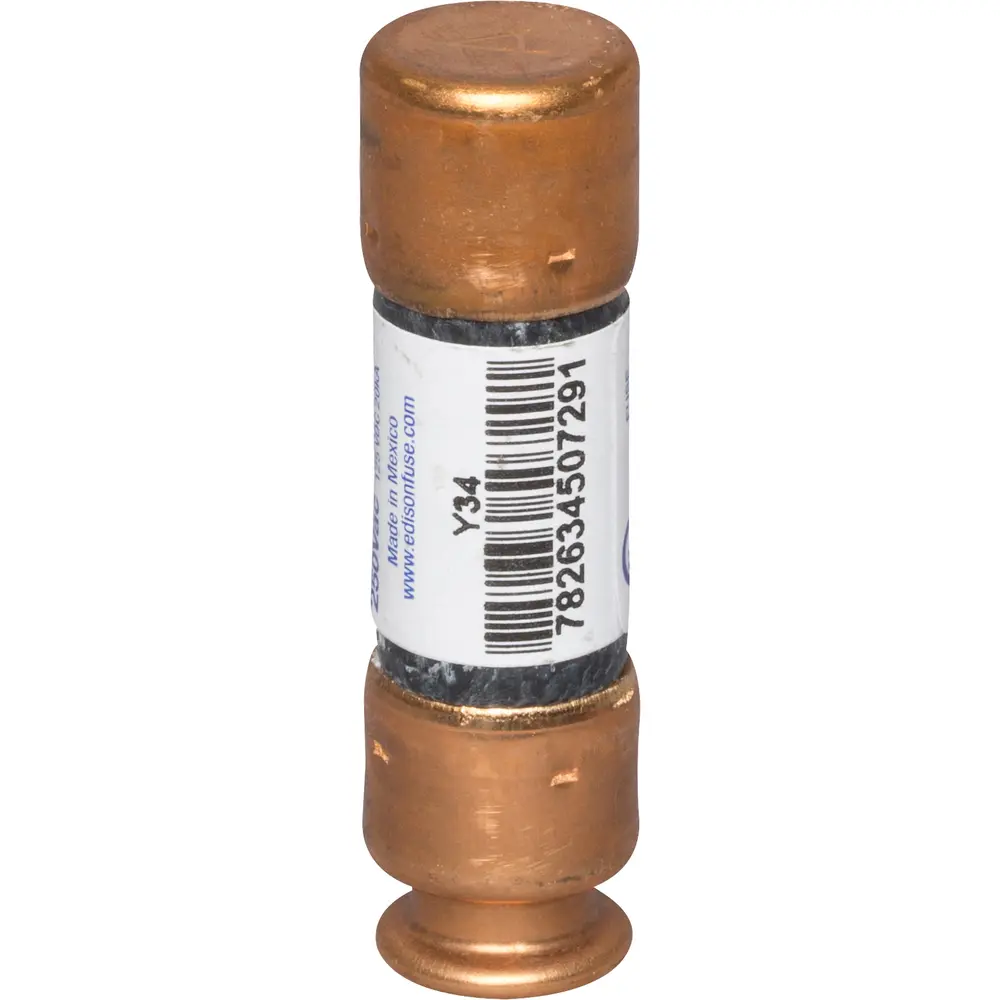 12 A Class RK5 Time-Delay Fuse, Dual-Element, 250 VAC/125 VDC