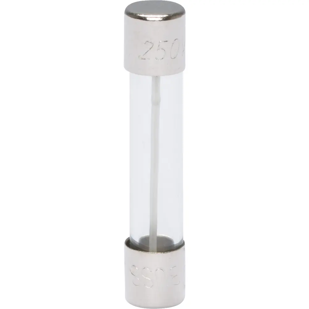 15 A 1/4 in. x 1-1/4 in., Fast-Acting Glass Tube Fuse, 250 VAC/32 VDC