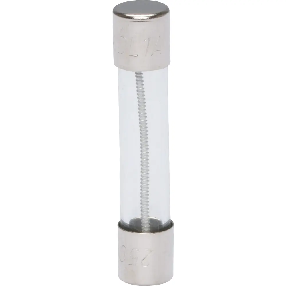 1 A 1/4 in. x 1-1/4 in., Time-Delay Glass Tube Fuse, 250 VAC 1 1 A 1/4 in. x 1-1/4 in., Time-Delay Glass Tube Fuse, 250 VAC