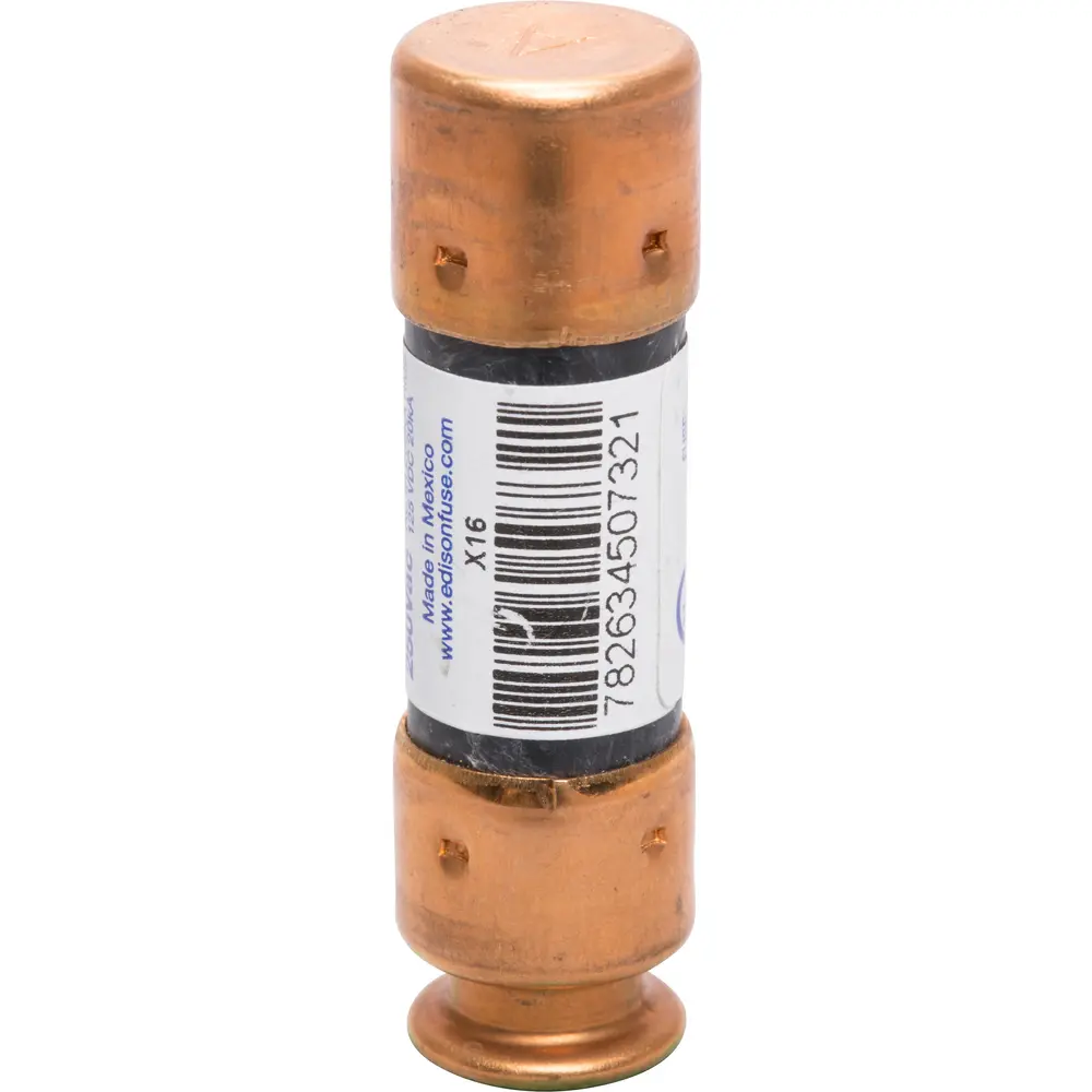20 A Class RK5 Time-Delay Fuse, Dual-Element, 250 VAC/125 VDC