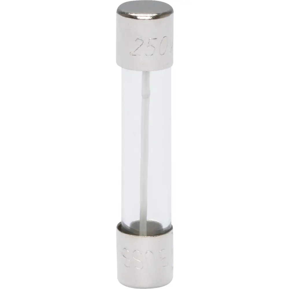25 A 1/4 in. x 1-1/4 in., Fast-Acting Glass Tube Fuse, 250 VAC/32 VDC 1 25 A 1/4 in. x 1-1/4 in., Fast-Acting Glass Tube Fuse, 250 VAC/32 VDC