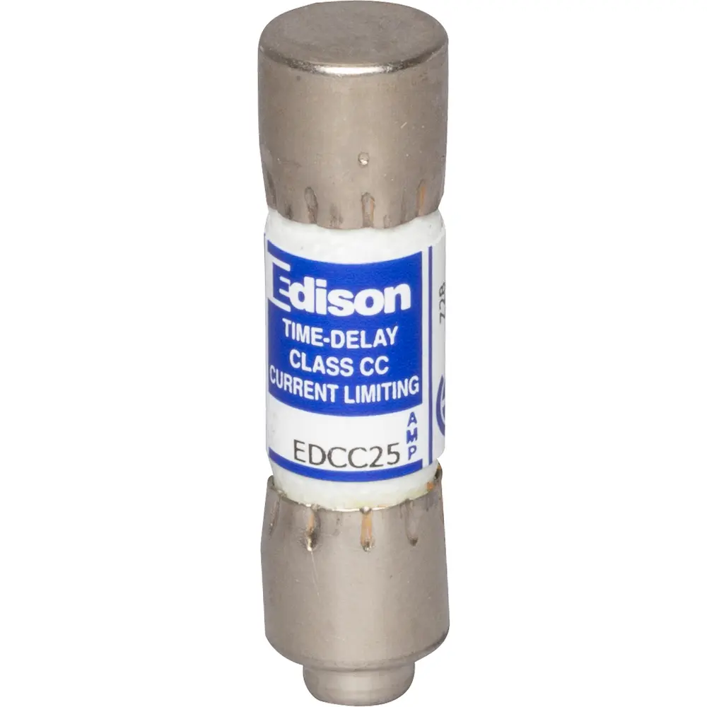 25 A Class CC Time-Delay Fuse, 600 VAC/300 VDC