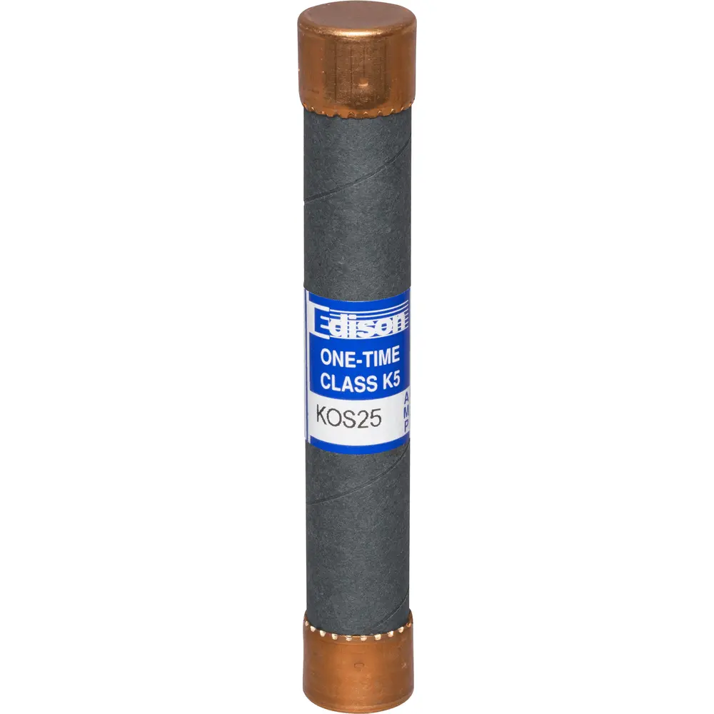 25 A Class K5 Fast-Acting Fuse, 600 VAC/VDC