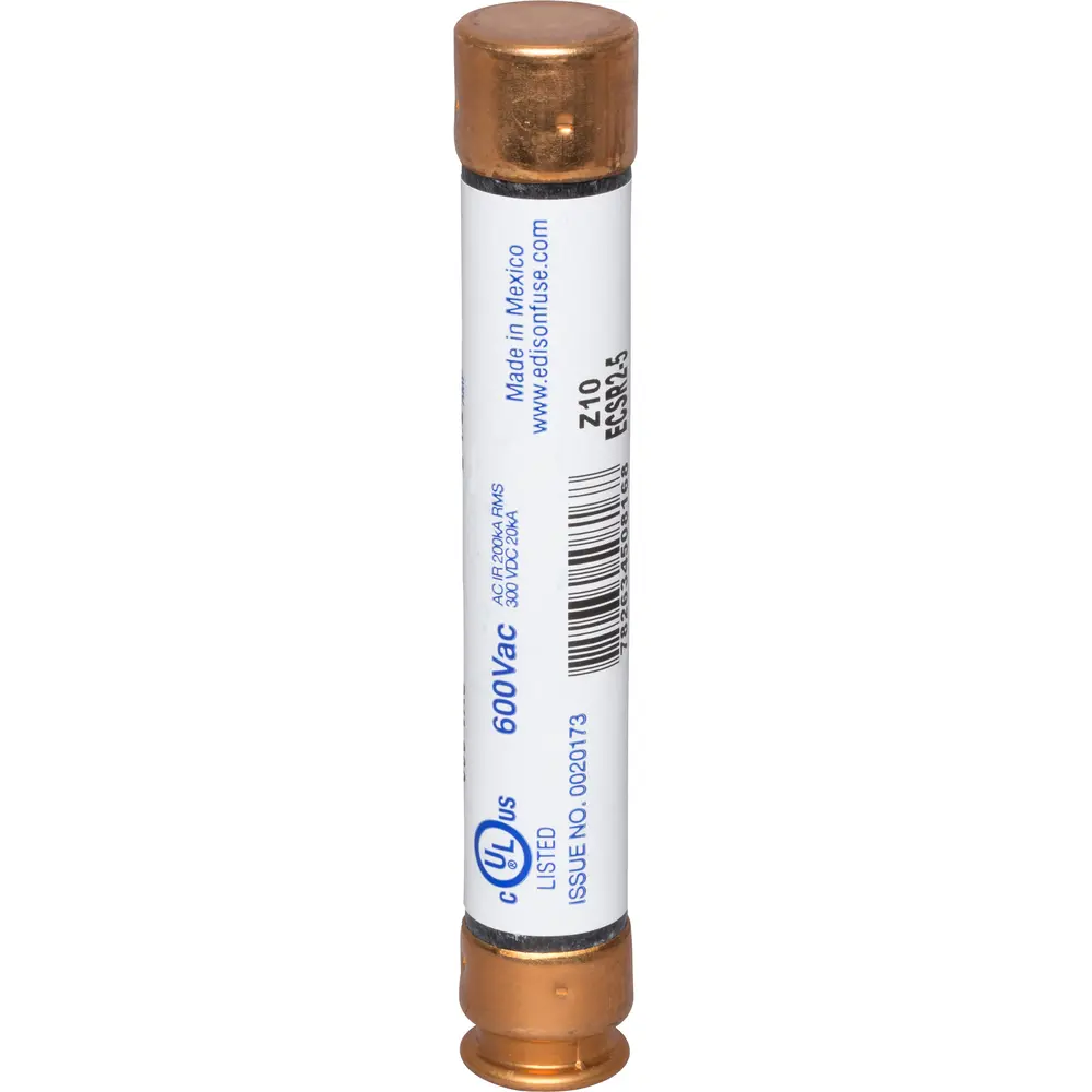 2.5 A Class RK5 Time-Delay Fuse, Dual-Element, 600 VAC/300 VDC