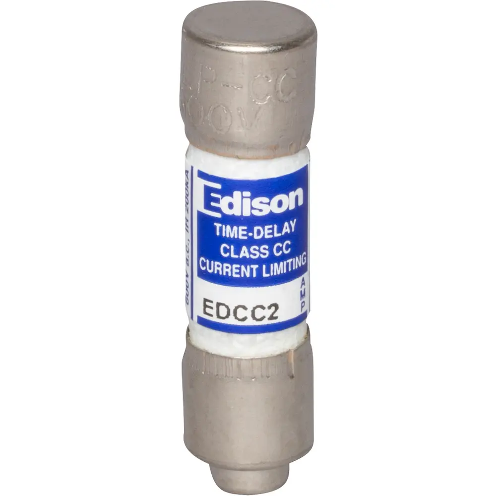 2 A Class CC Time-Delay Fuse, 600 VAC/300 VDC