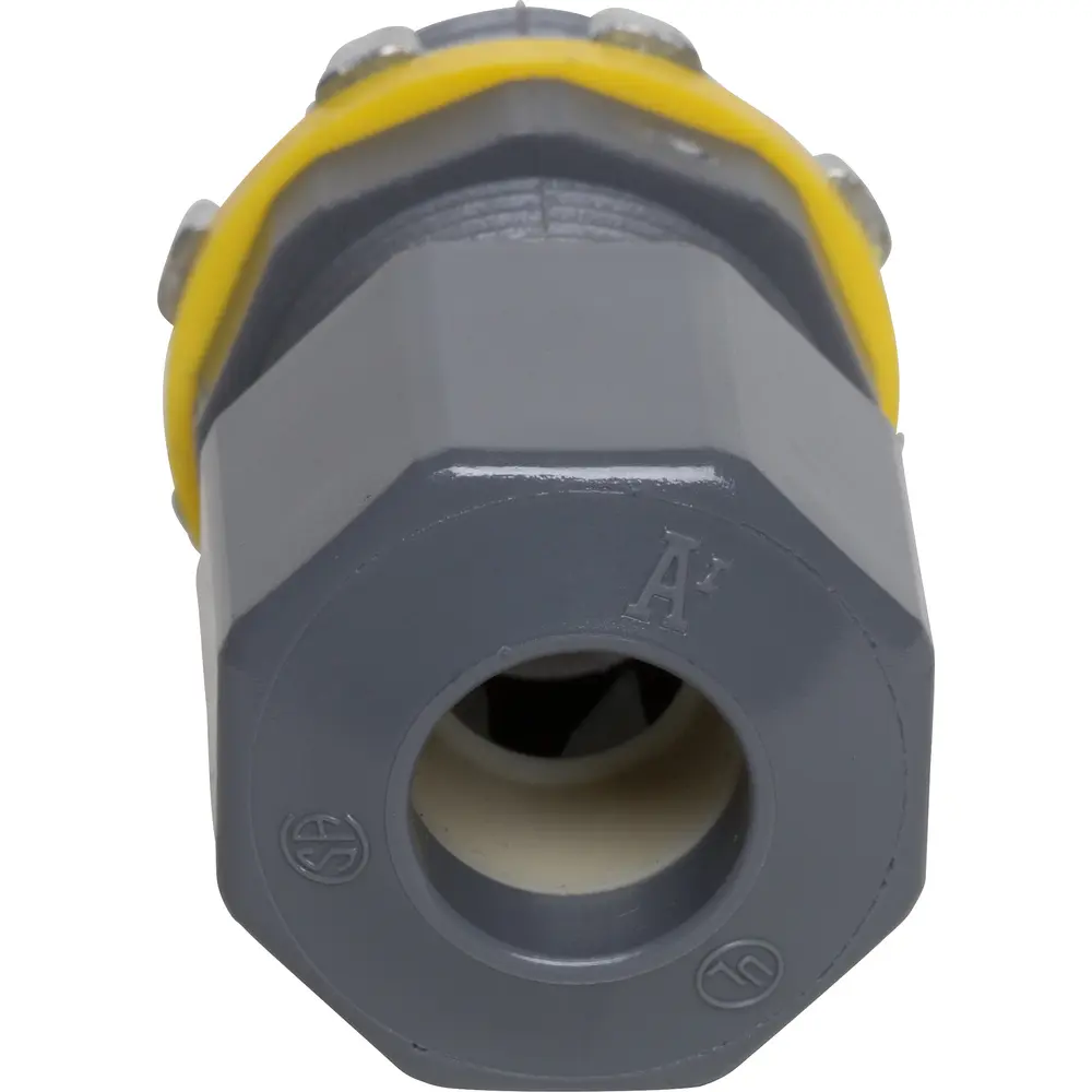 1/2" Low-Profile Strain Relief Non-Metallic Cord Connector, 0.200" - 0.485", Gray 1 1/2" Low-Profile Strain Relief Non-Metallic Cord Connector, 0.200" - 0.485", Gray