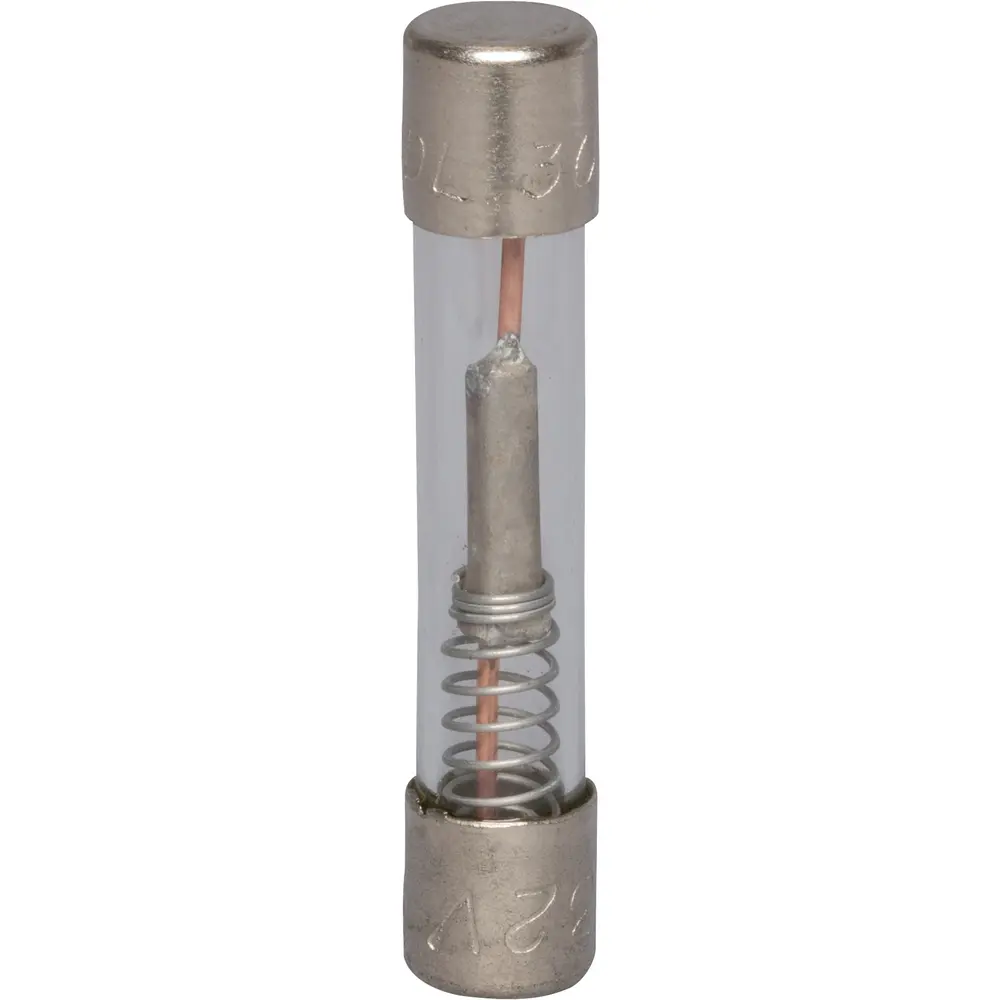 30 A 1/4 in. x 1-1/4 in., Time-Delay, Glass Tube Fuse, 32 VAC