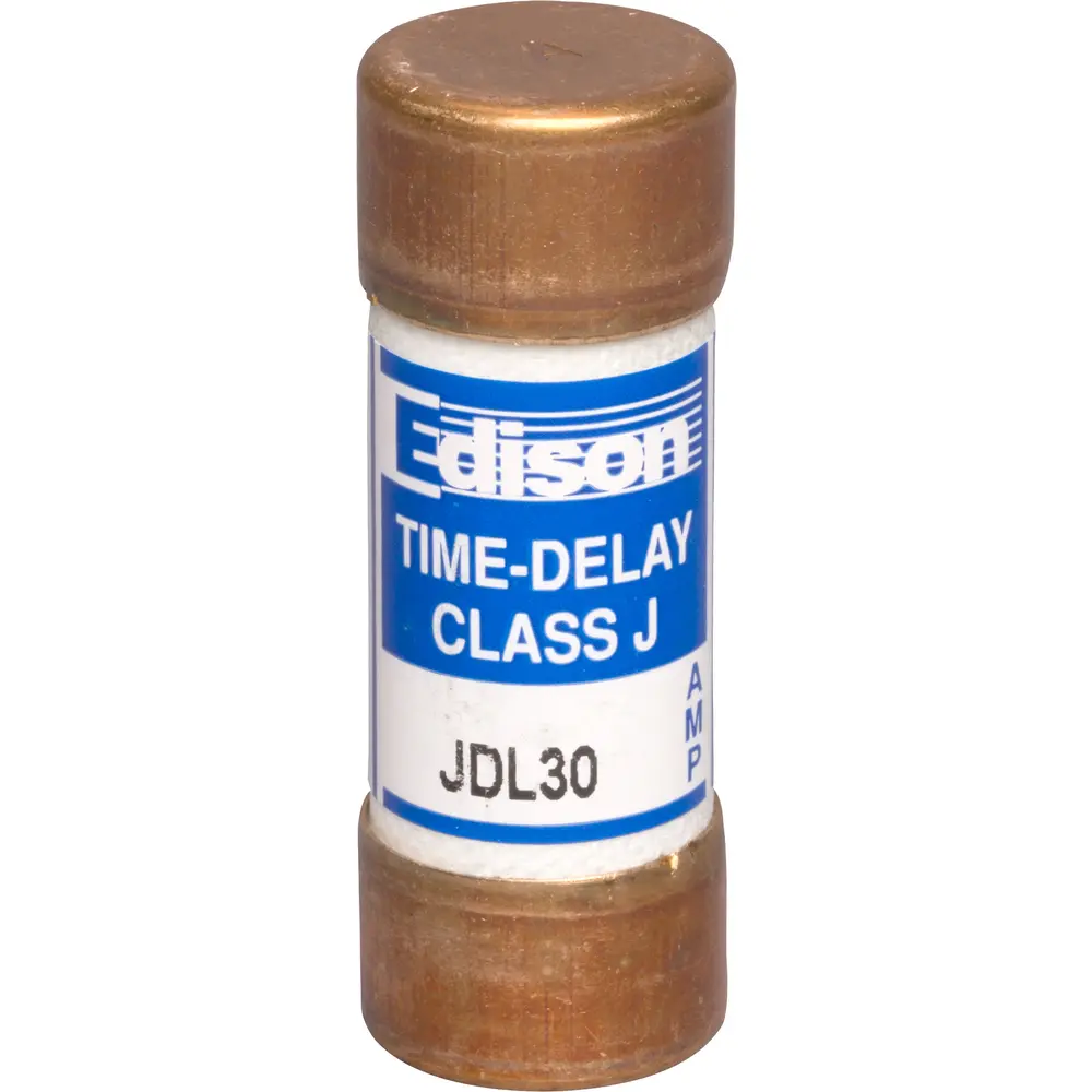 30 A Class J Time-Delay Fuse, Dual-Element, 600 VAC