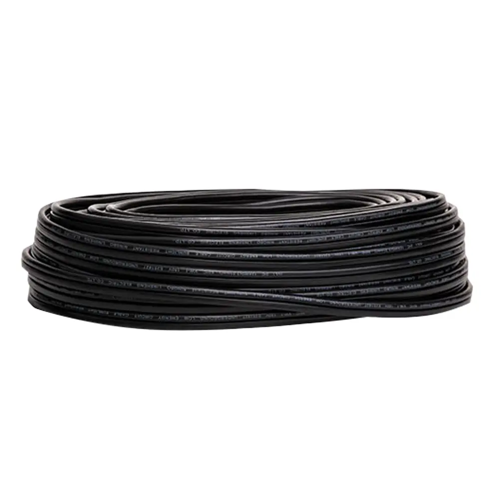 14 AWG, Stranded, Direct Burial Cable, Copper, Black, 2 Conductor, Reel of 100'