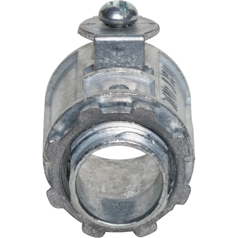 1/2" Saddle Grip® Connector, 1/2" Knockout, Zinc