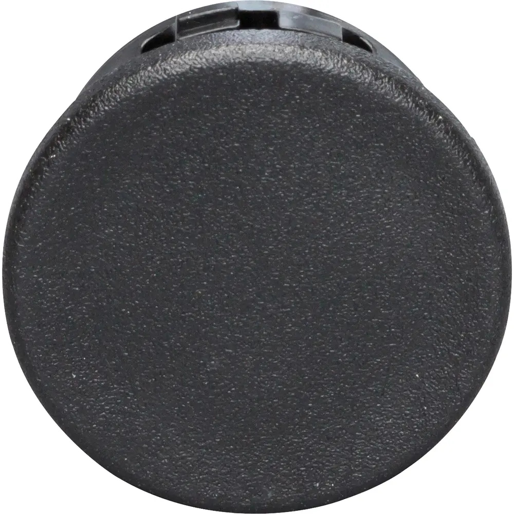 1/2" Snap-In Blank, Plastic, Black