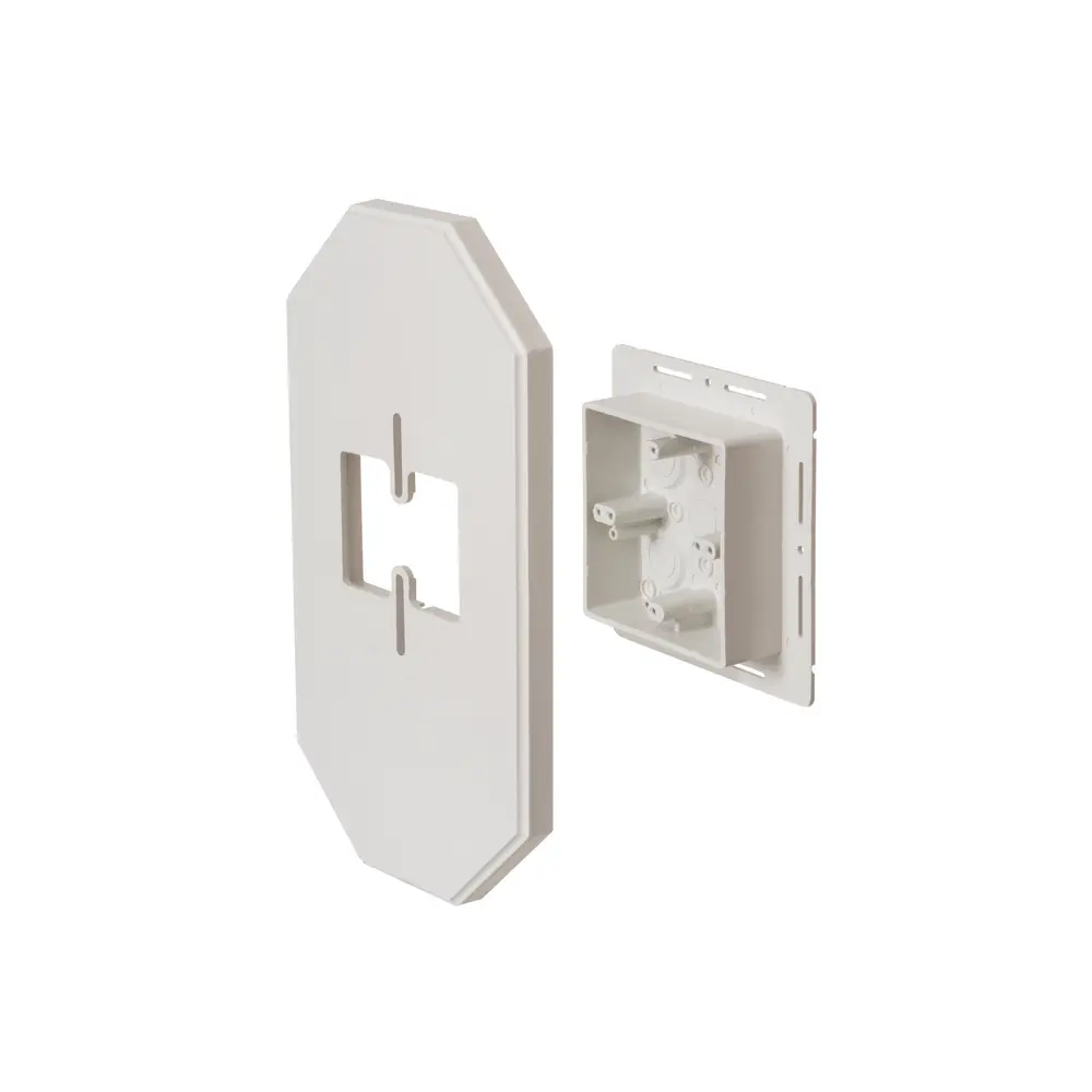 13-1/2" x 7.12" Siding Box Kit w/ MEGA Mounting Plate and Flange, 24.5 Cu. In.
