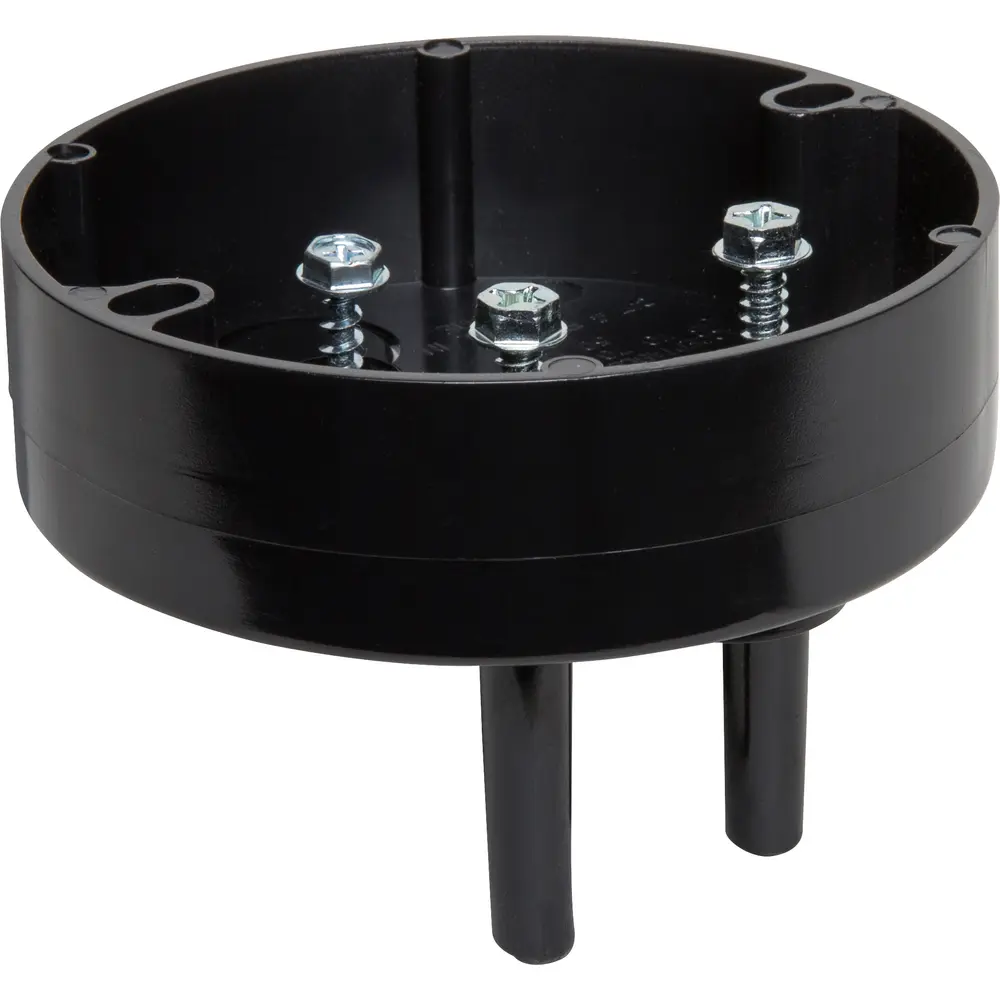 14.4 Cu. In. Fan & Fixture Mounting Box, Plastic, Black 3 14.4 Cu. In. Fan & Fixture Mounting Box, Plastic, Black