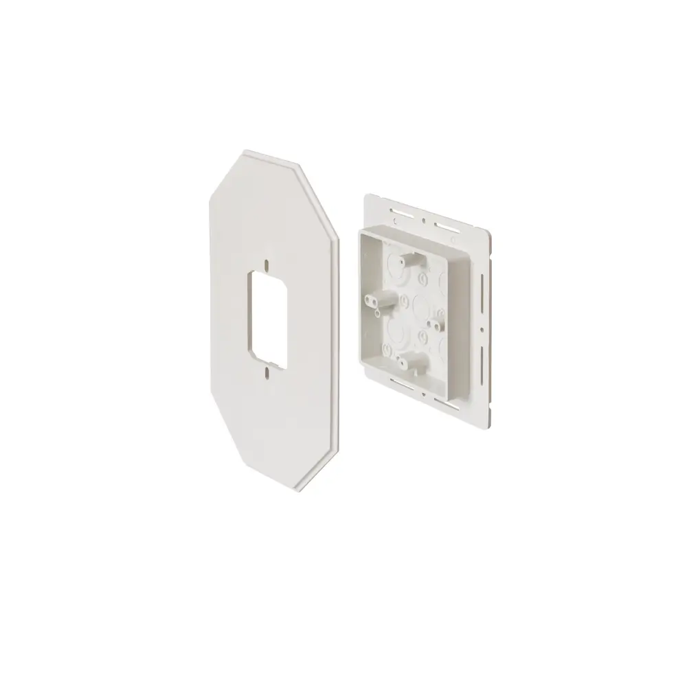 15-1/2"6-1/2" x 10-1/2" Siding Box Kit w/ Flange, White