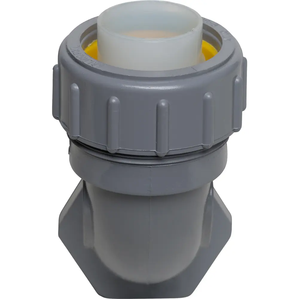 1" 90° Non-Metallic Connector, Gray