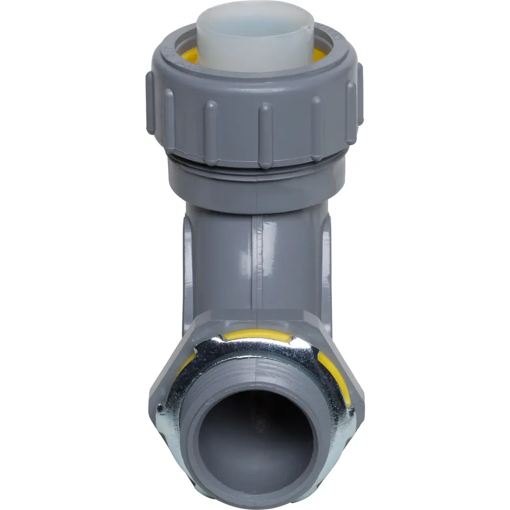1" 90° Non-Metallic Connector, Gray