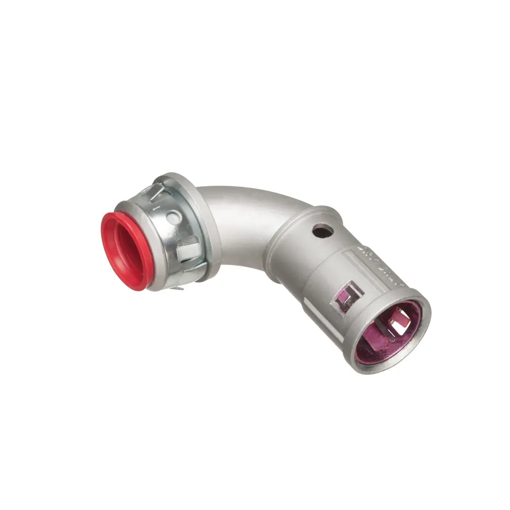 1" 90° SNAP²IT® MC Cable Connector w/ Insulated Throat, 1" Knockout