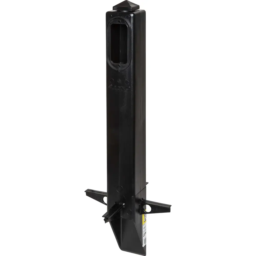 19.5 in. Low Profile Support for 3-Wire Outdoor Light Fixture, Black