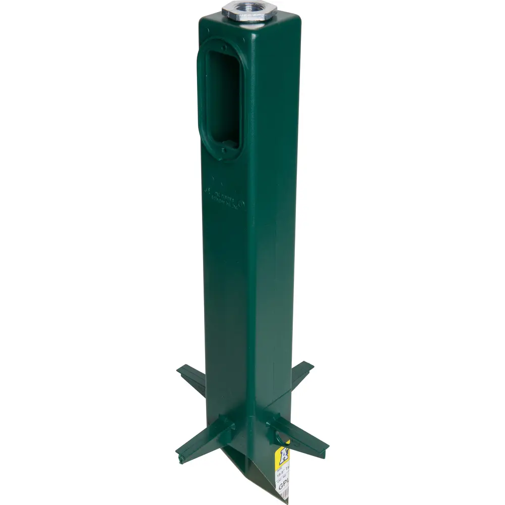 19.5" Low Profile Support For Outdoor Light Fixture, Green
