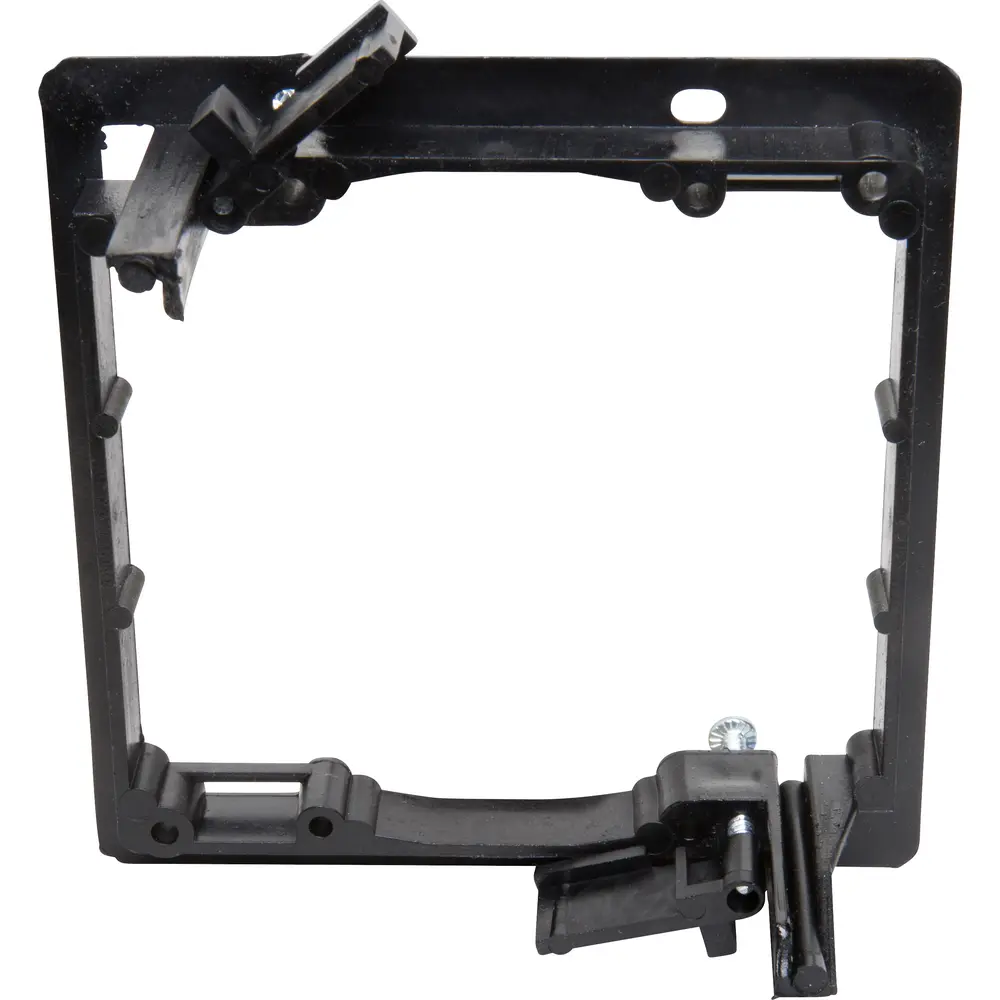 2-Gang Low Voltage Mounting Bracket, Black