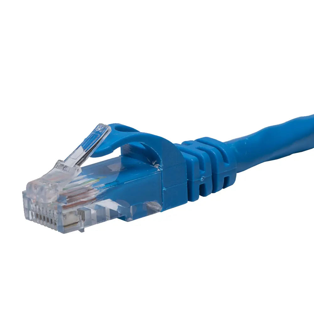 15' Cat6, Blue, 23 AWG, 4 Pair, Unshielded, Solid, Copper,