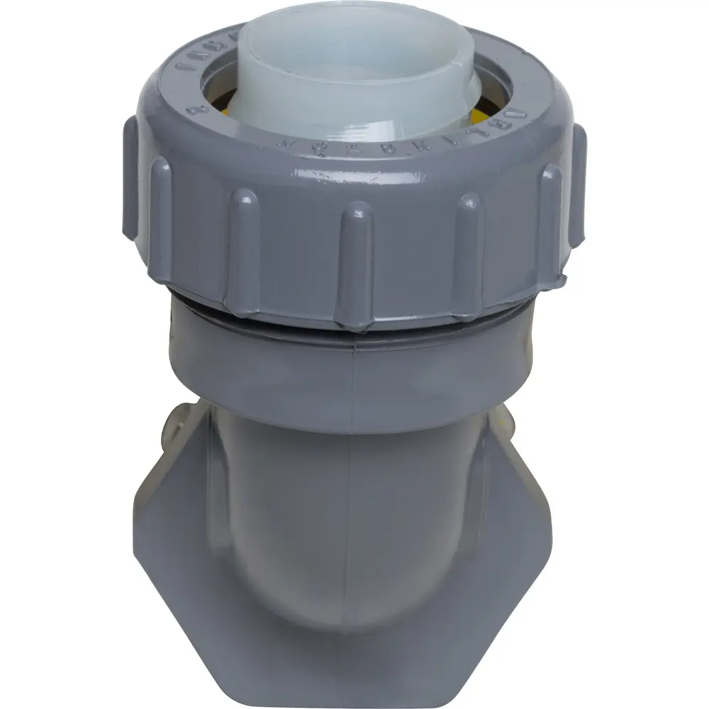 3/4" 90° Non-Metallic Connector, Gray