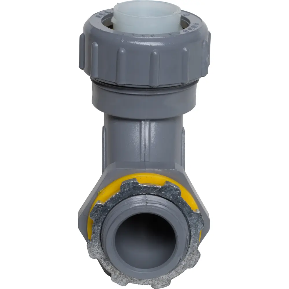 3/4" 90° Non-Metallic Connector, Gray