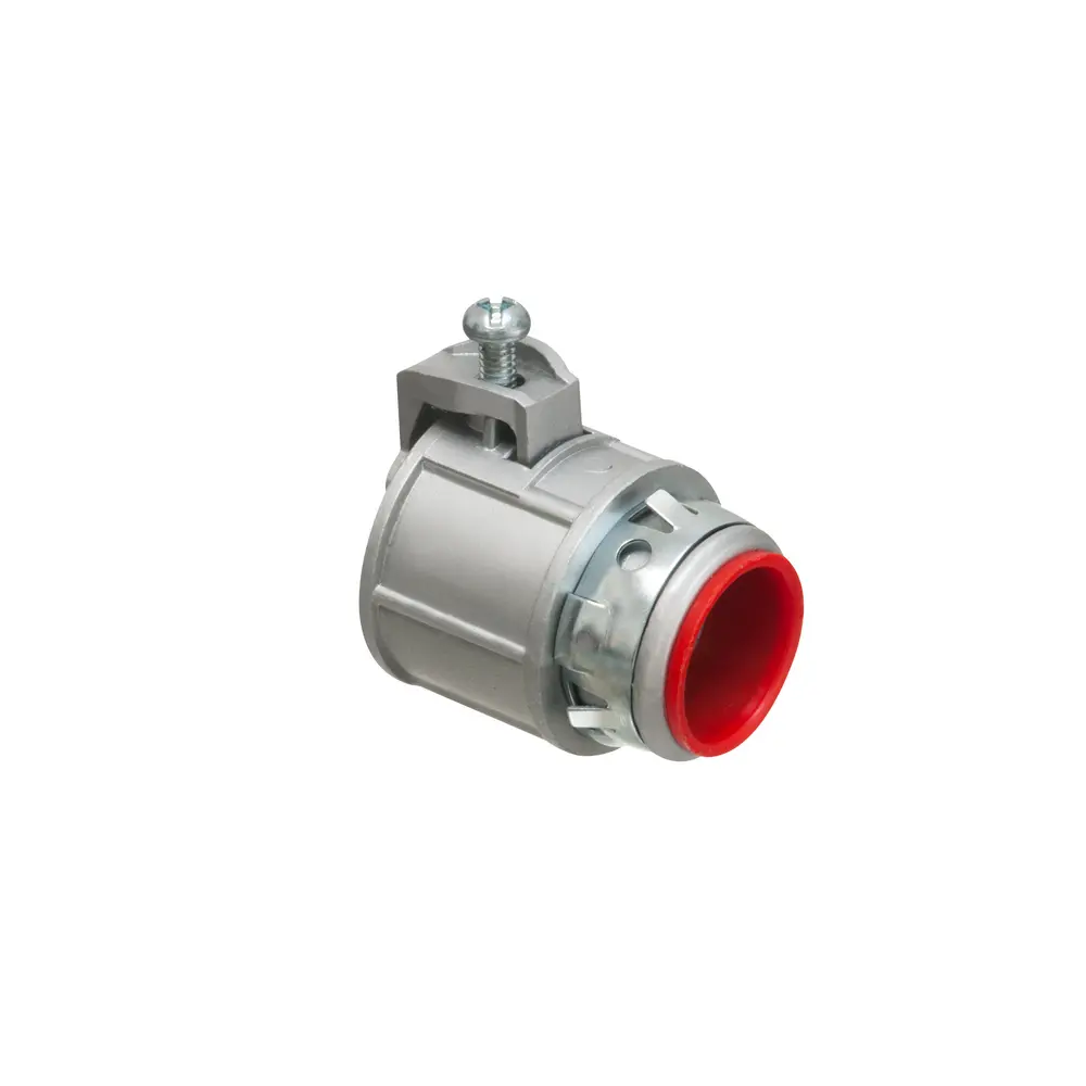 3/4" Saddle Grip® Snap-Tite® Connector w/ Insulated Throat, 3/4" Knockout, Zinc