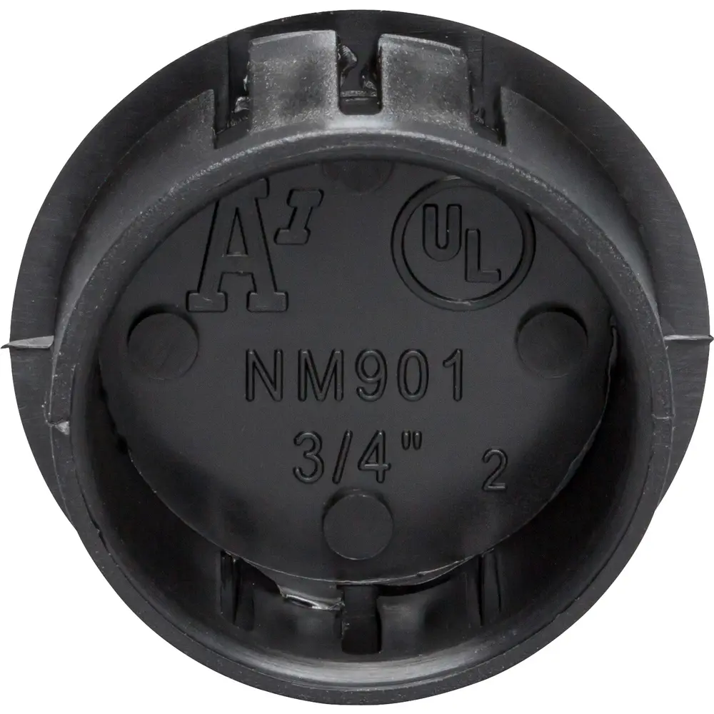 3/4" Snap-In Blank, Plastic, Black 1 3/4" Snap-In Blank, Plastic, Black