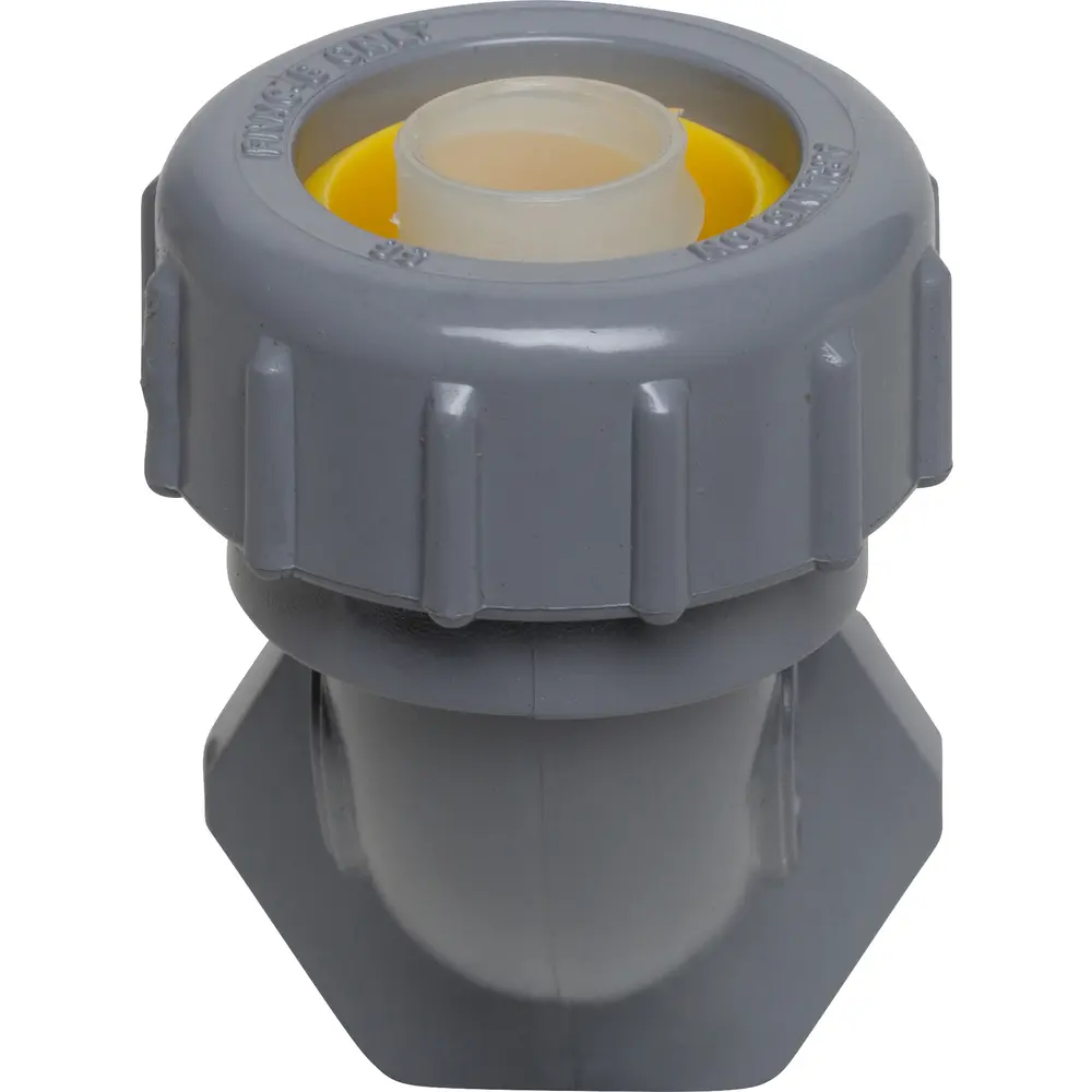 3/8" 90° Non-Metallic Connector. Gray