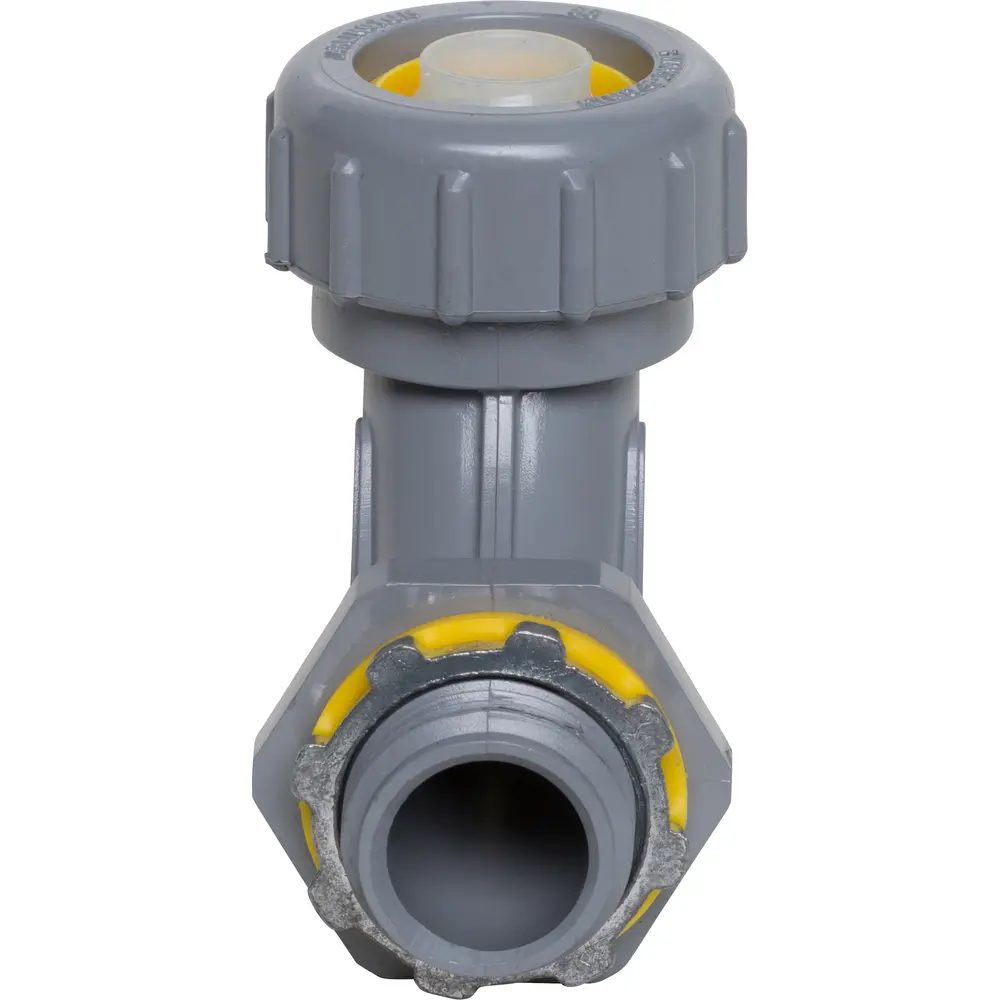 3/8" 90° Non-Metallic Connector. Gray