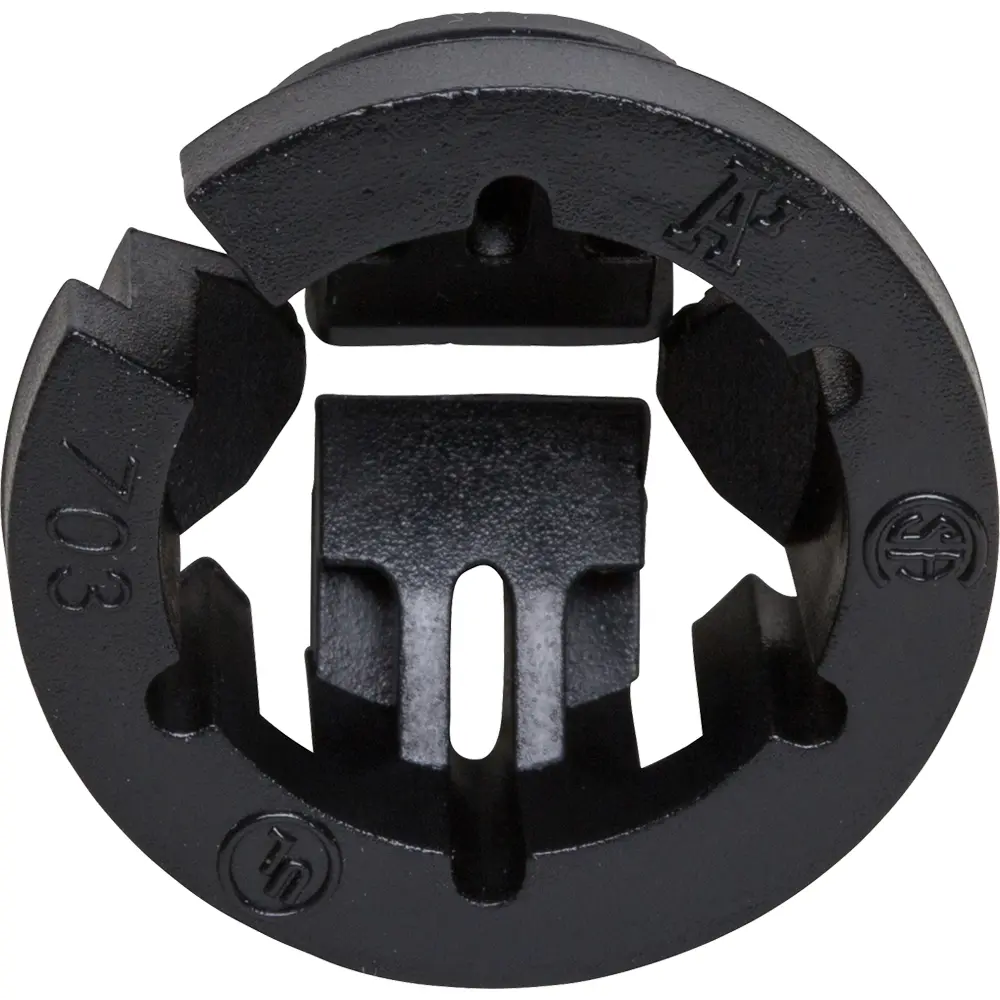 3/8" Black Button™ Non-Metallic Push-In Connector, 1/2" Knockout 2 3/8" Black Button™ Non-Metallic Push-In Connector, 1/2" Knockout