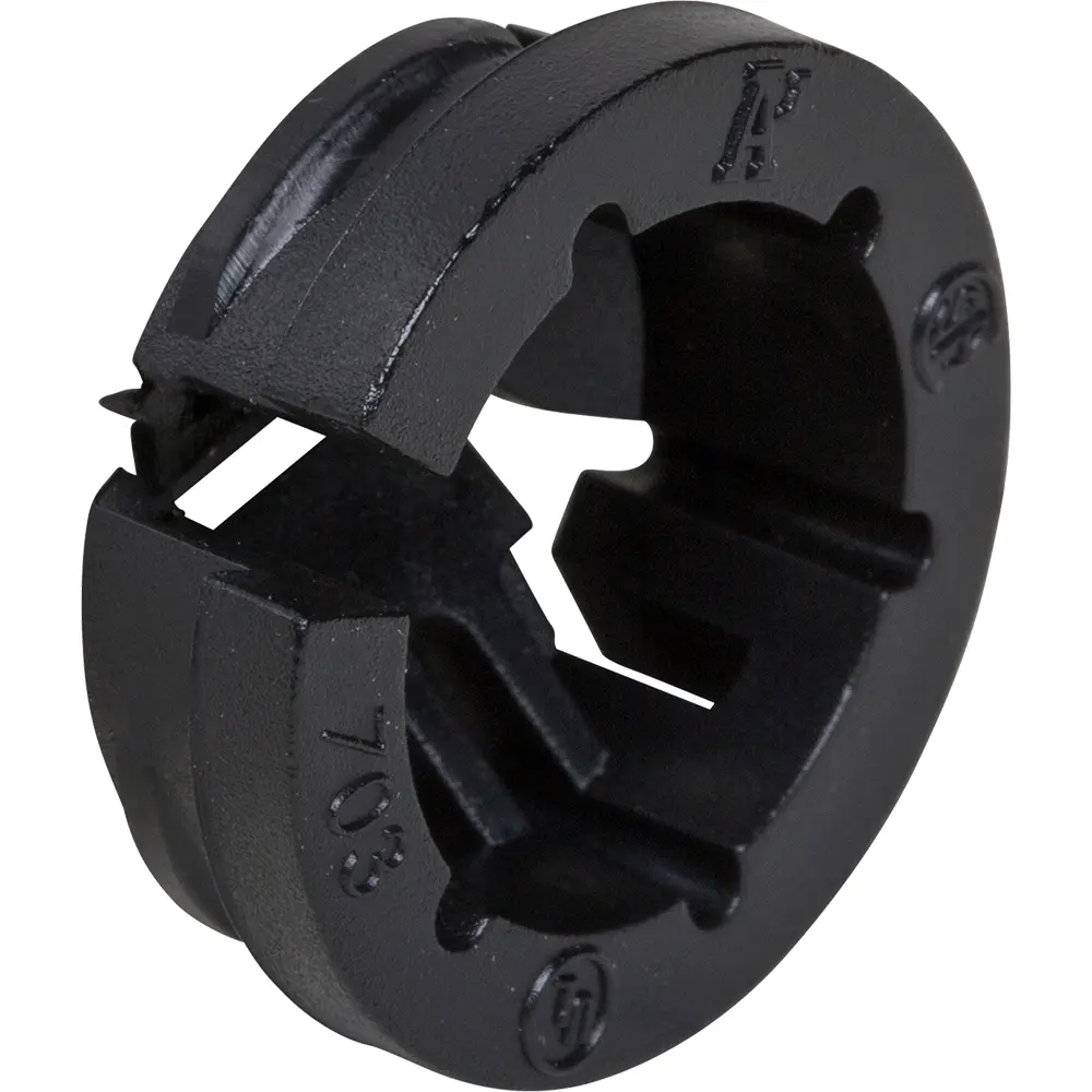 3/8" Black Button™ Non-Metallic Push-In Connector, 1/2" Knockout 3 3/8" Black Button™ Non-Metallic Push-In Connector, 1/2" Knockout