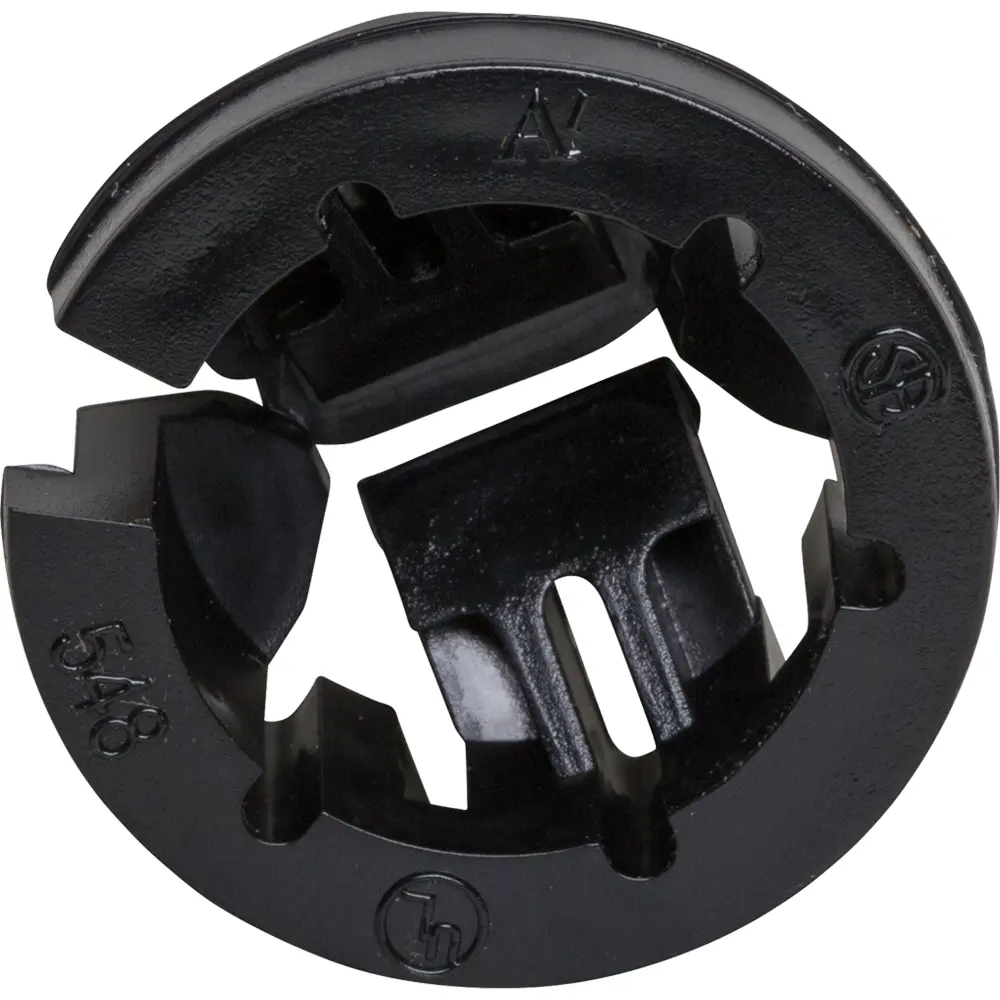 3/8" Black Button™ Non-Metallic Push-In Connector, 1/2" Knockout 1 3/8" Black Button™ Non-Metallic Push-In Connector, 1/2" Knockout