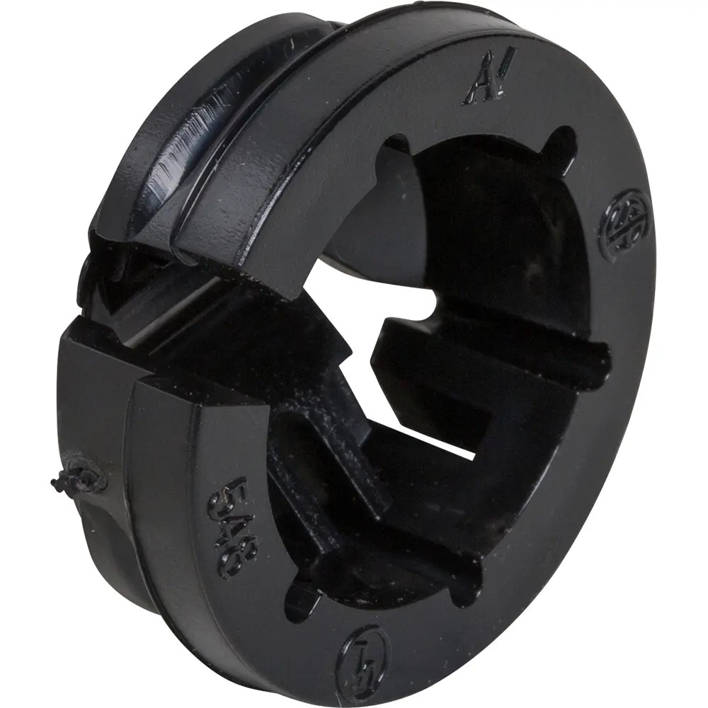 3/8" Black Button™ Non-Metallic Push-In Connector, 1/2" Knockout 3 3/8" Black Button™ Non-Metallic Push-In Connector, 1/2" Knockout