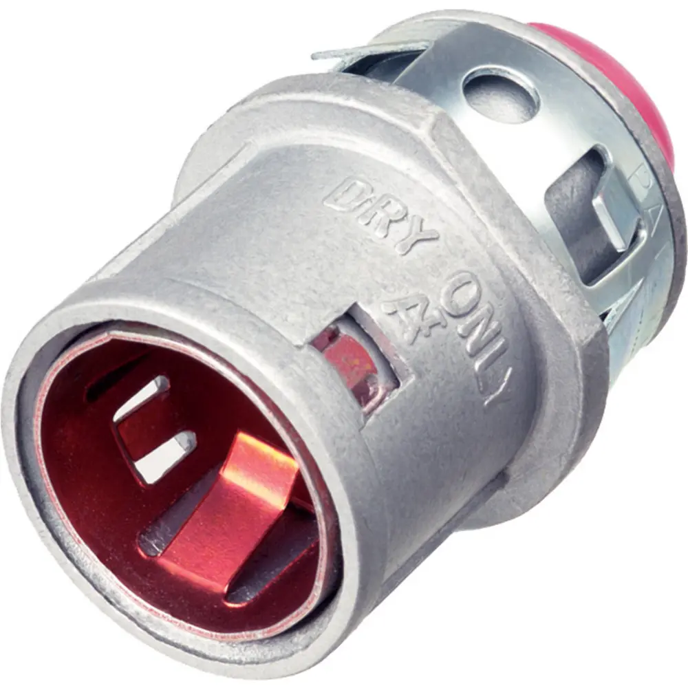 3/8" SNAP²IT® Connector w/ Insulated Throat, 1/2" Knockout, Red Tint 1 3/8" SNAP²IT® Connector w/ Insulated Throat, 1/2" Knockout, Red Tint