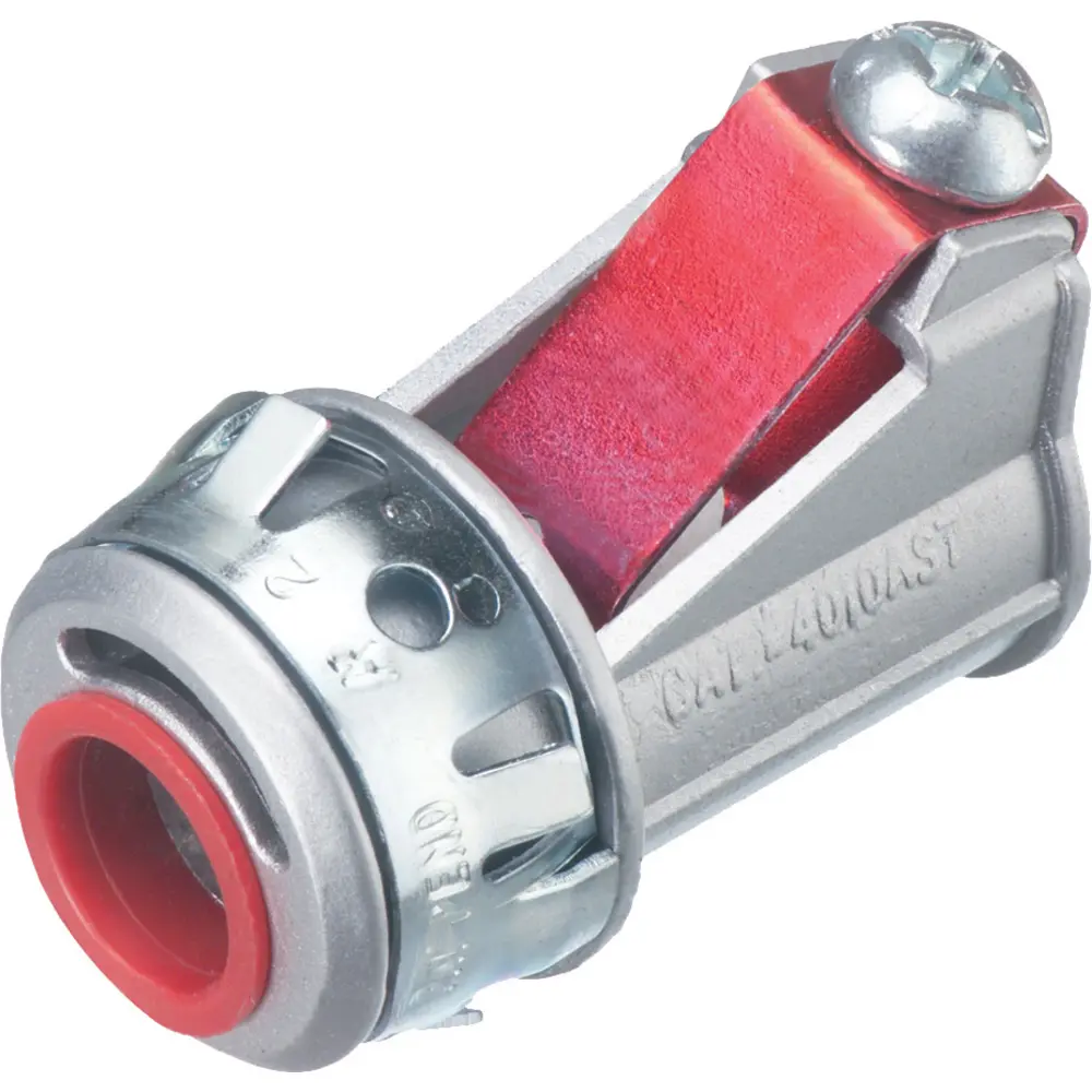 3/8" SNAP²IT® Connector w/ Insulated Throat, Red Tint, 0.405"-0.612" Cable Range