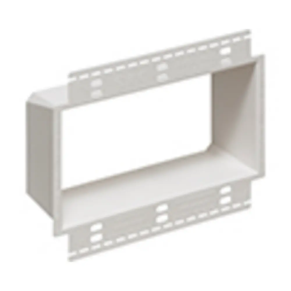 3-Gang Box Extender w/ Larger Flange, White