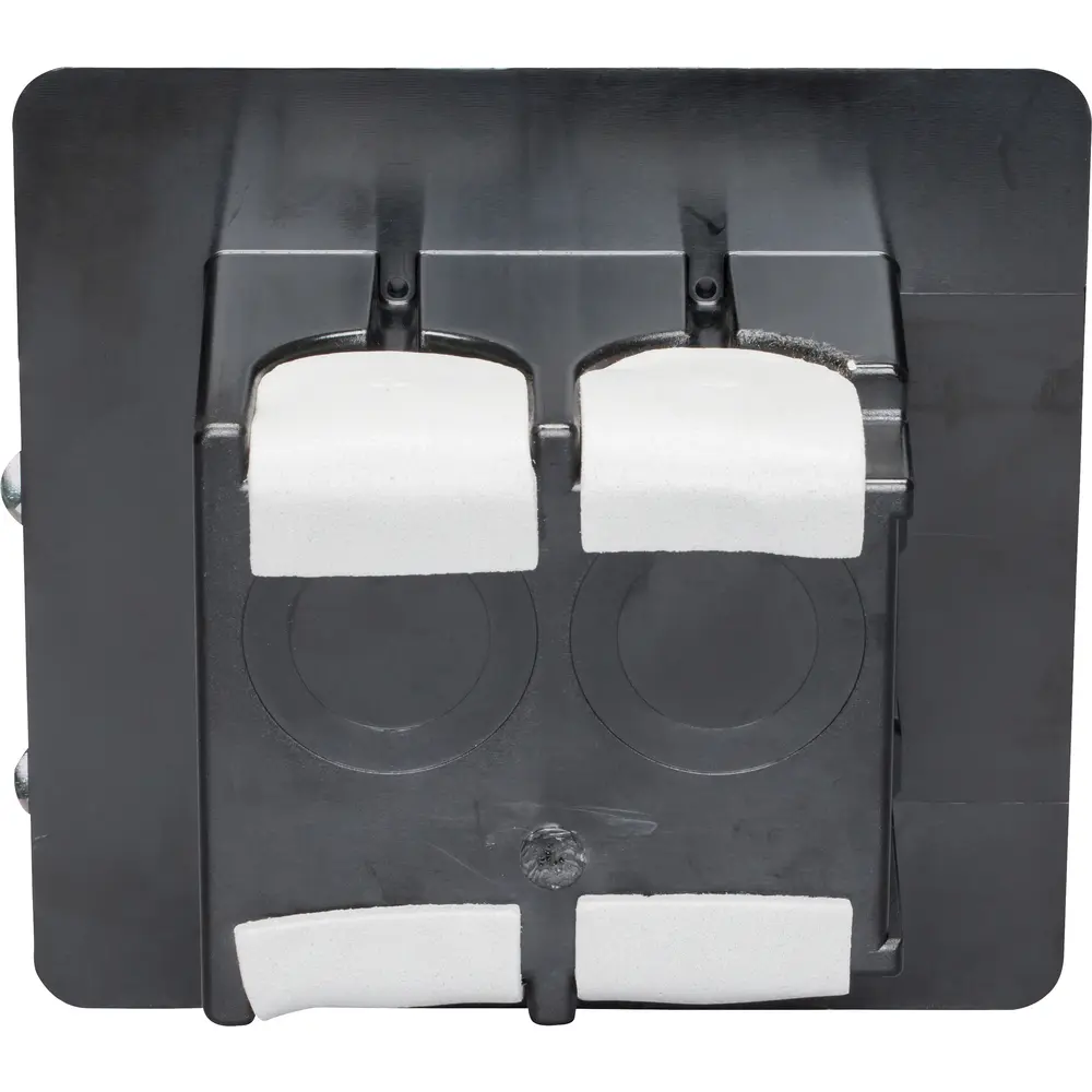 42.0 Cu. In. Screw-On Non-Metallic Vapor Box, Two-Gang, Black 1 42.0 Cu. In. Screw-On Non-Metallic Vapor Box, Two-Gang, Black