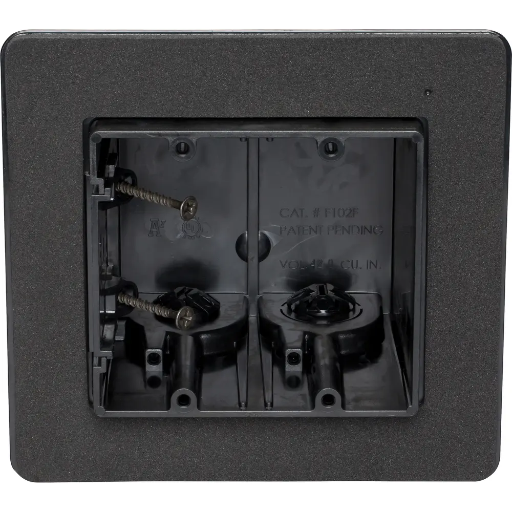 42.0 Cu. In. Screw-On Non-Metallic Vapor Box, Two-Gang, Black 2 42.0 Cu. In. Screw-On Non-Metallic Vapor Box, Two-Gang, Black