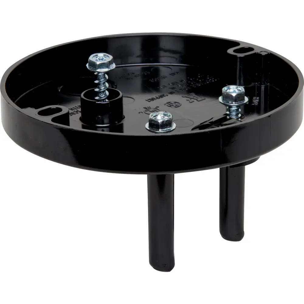 6.0 Cu. In. Fan & Fixture Mounting Box, Plastic, Black
